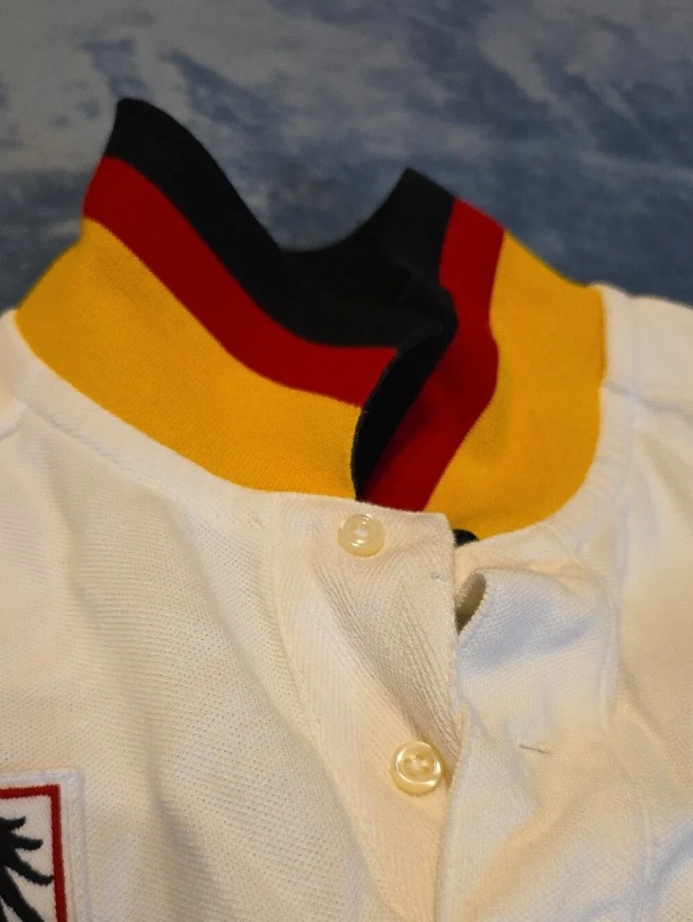 Polo by Ralph Lauren White & Black 'Germany' Stripe Men's Polo
